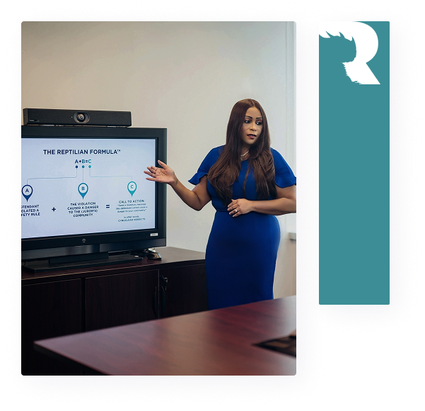 Reptile and Edge webinars and presentation services for legal and insurance teams